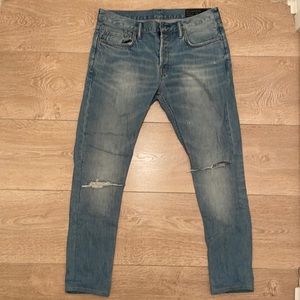 Light blue All Saints pistol fit jeans